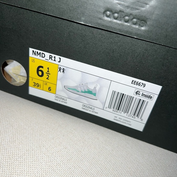 White & Turquoise Adidas NMD - Picture 4 of 4